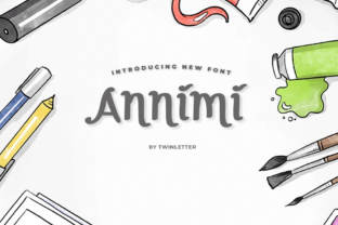Annimi: A Bouncy Handwritten Font