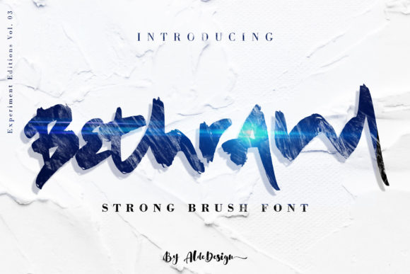 Bethrand: A Handwritten Font for Modern Editorial Design