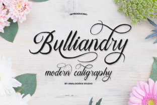 Bulliandry Font Review: A Handwritten Typeface for Elegant Branding