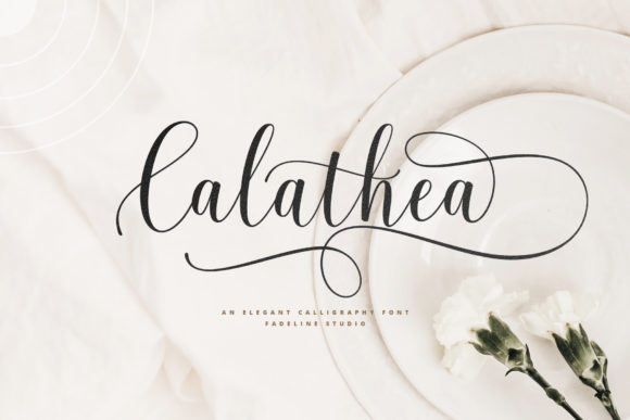 Calathea Font: Elegant Script for Makers