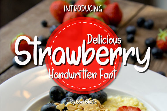 Dellicious Strawberry: A Handwritten Typeface for Editorial Elegance