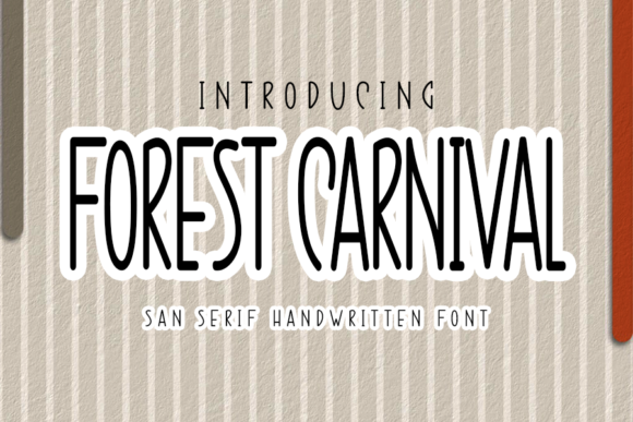 Forest Carnival: A Whimsical Handwritten Font for Creative Branding
