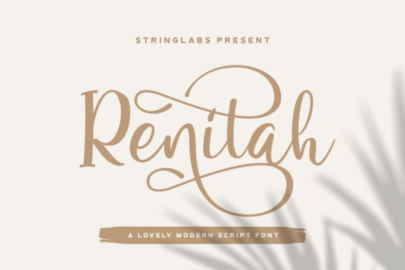 Renitah: Elegant Script Font for Craft Creators