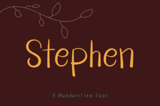 Stephen: A Friendly Handwritten Font