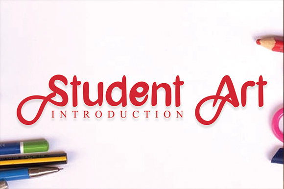 Student Art Font: A Handcrafted Typeface for Real Creative Makers
